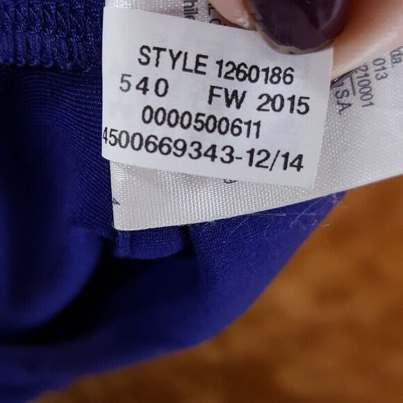 UNDER ARMOUR Womens Track Jacket Small Purple Zip Up Nylon Contrast Stretch Knit - Picture 8 of 9